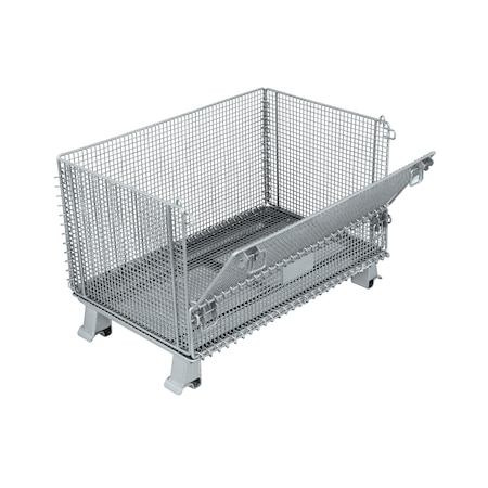 Durastar Wire Container, 20 x 32 x16" H OD, 1/2 x 1/2 Mesh, 1/2 drop-full drop EVJR5